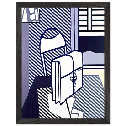 STILL LIFE WITH DOSSIER 1976 by Roy Lichtenstein — Framed art print at Zephyeer