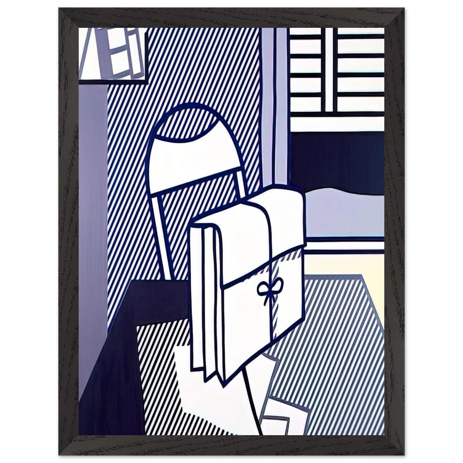 STILL LIFE WITH DOSSIER 1976 by Roy Lichtenstein — Framed art print at Zephyeer