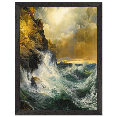 The Receding Wave by Thomas Moran — Framed art print at Zephyeer