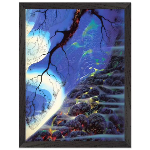 Mystical Big Sur by Eyvind Earle — Framed art print at Zephyeer