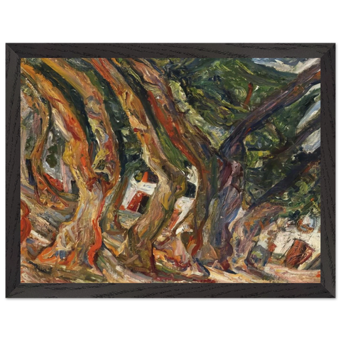 PLANE TREES AT CERET 1920 0 by Chaim Soutine — Framed art print at Zephyeer