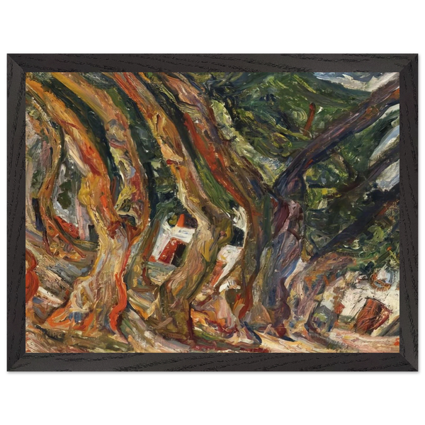 PLANE TREES AT CERET 1920 0 by Chaim Soutine — Framed art print at Zephyeer