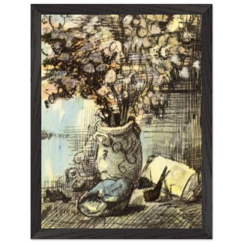 Honesty in a Vase by Vincent van Gogh — Framed art print at Zephyeer