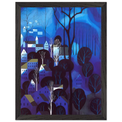 Midnight Blue by Eyvind Earle — Framed art print at Zephyeer