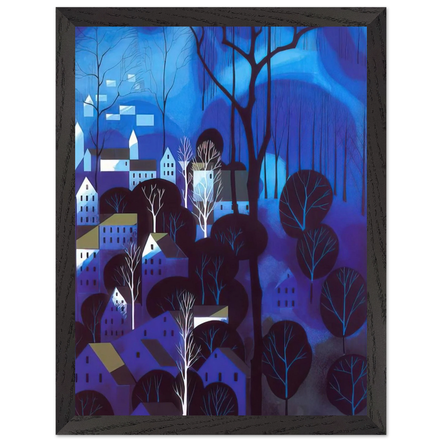 Midnight Blue by Eyvind Earle — Framed art print at Zephyeer