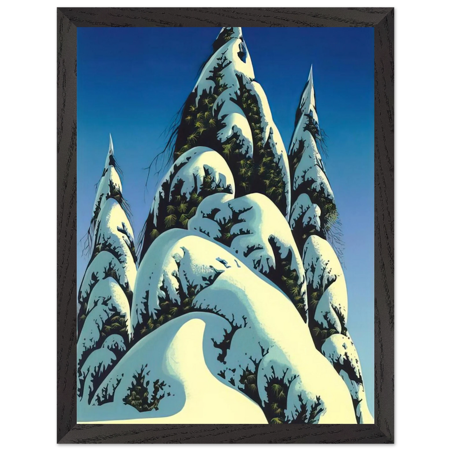 New Fallen Snow by Eyvind Earle — Framed art print at Zephyeer
