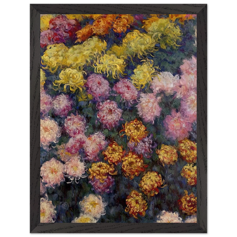 Bed of Chrysanthemums by Claude Monet — Framed art print at Zephyeer
