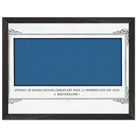 The Awe of Navy Recruits Seeing for the First Time Your Blue, O Mediterranean Sea! by Alphonse Allais — Framed art print at Zephyeer