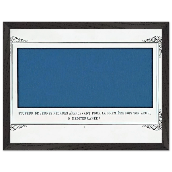The Awe of Navy Recruits Seeing for the First Time Your Blue, O Mediterranean Sea! by Alphonse Allais — Framed art print at Zephyeer