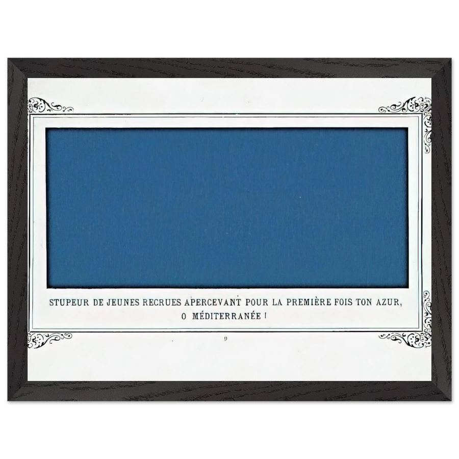 The Awe of Navy Recruits Seeing for the First Time Your Blue, O Mediterranean Sea! by Alphonse Allais — Framed art print at Zephyeer