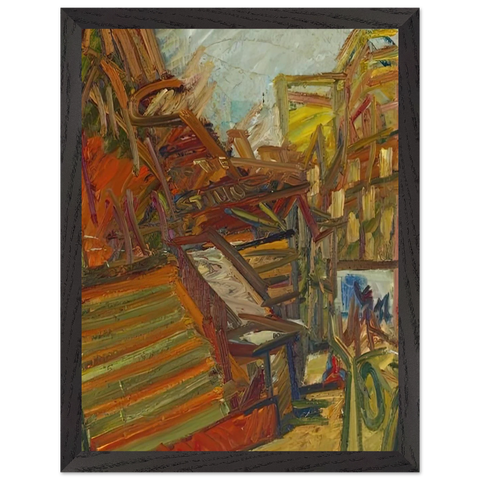 TO THE STUDIOS 1991 by Frank Auerbach — Framed art print at Zephyeer