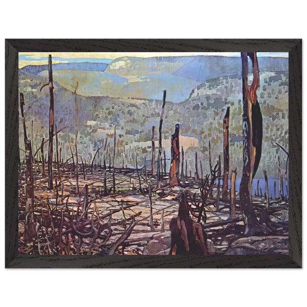 Fire Swept Algoma - 1920 by Frank Johnston — Framed art print at Zephyeer