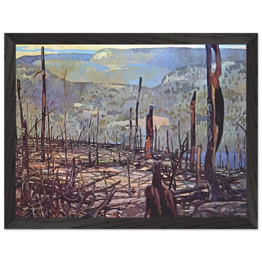 Fire Swept Algoma - 1920 by Frank Johnston — Framed art print at Zephyeer