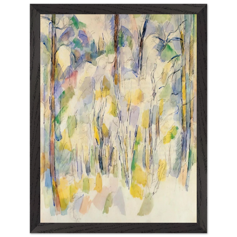 In the Woods by Paul Cézanne — Framed art print at Zephyeer
