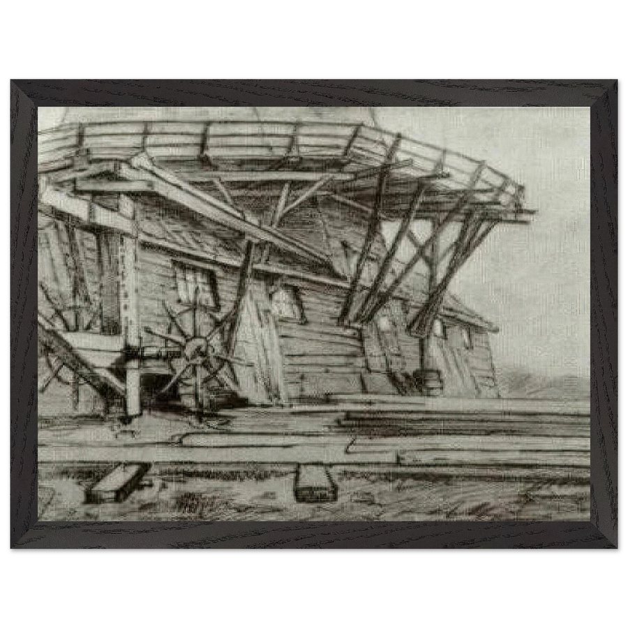 Saw Mill by Vincent van Gogh — Framed art print at Zephyeer