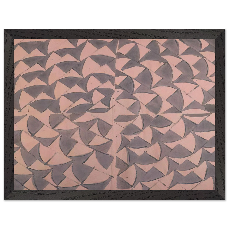 Rosa grigio grande - 1973 by Carla Accardi — Framed art print at Zephyeer