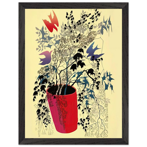 Red Barrell by Eyvind Earle — Framed art print at Zephyeer