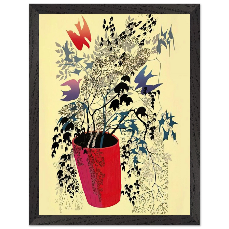 Red Barrell by Eyvind Earle — Framed art print at Zephyeer