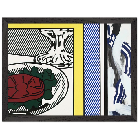 TOMATO AND ABSTRACTION 1982 by Roy Lichtenstein — Framed art print at Zephyeer