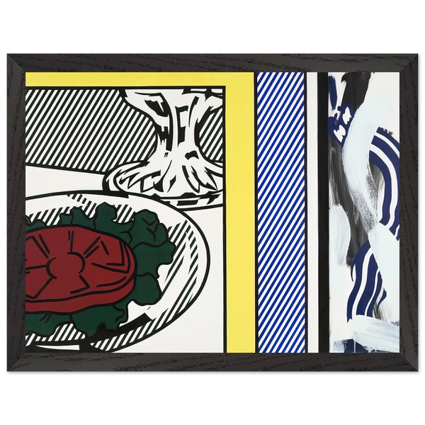 TOMATO AND ABSTRACTION 1982 by Roy Lichtenstein — Framed art print at Zephyeer