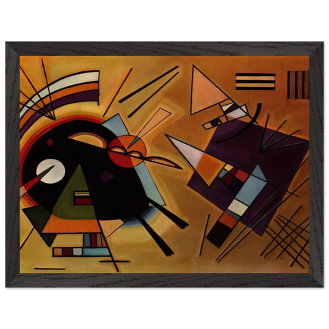 BLACK AND VIOLET 1923 by Wassily Kandinsky — Framed art print at Zephyeer