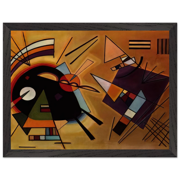BLACK AND VIOLET 1923 by Wassily Kandinsky — Framed art print at Zephyeer