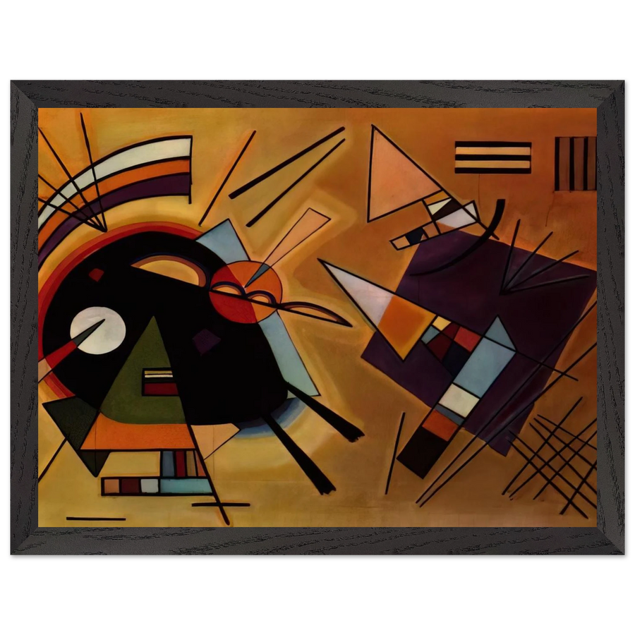 BLACK AND VIOLET 1923 by Wassily Kandinsky — Framed art print at Zephyeer