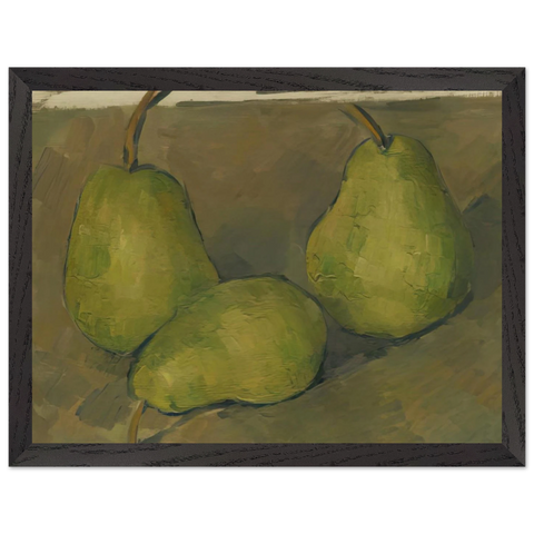 Three Pears by Paul Cézanne — Framed art print at Zephyeer