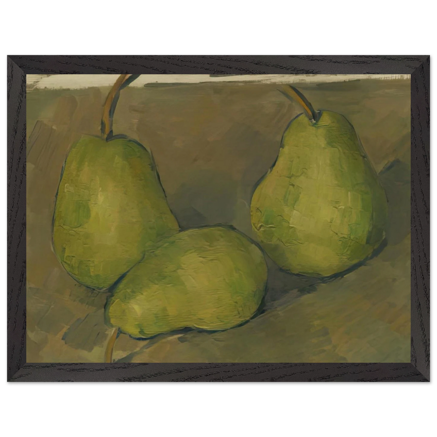 Three Pears by Paul Cézanne — Framed art print at Zephyeer
