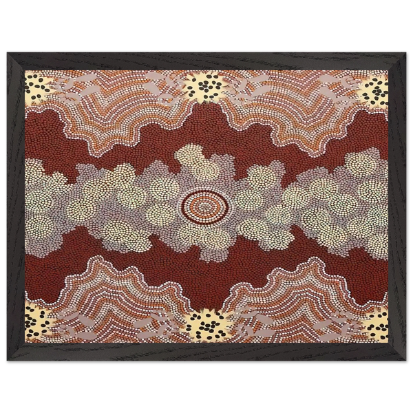 Malaka Honey Ant Dreaming - 1992 by Clifford Possum Tjapaltjarri — Framed art print at Zephyeer