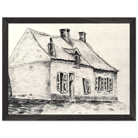 A house Magros by Vincent van Gogh — Framed art print at Zephyeer