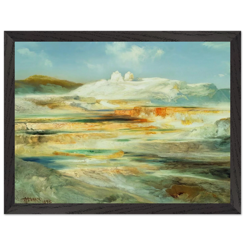 Jupiter Terrace Yellowstone by Thomas Moran — Framed art print at Zephyeer