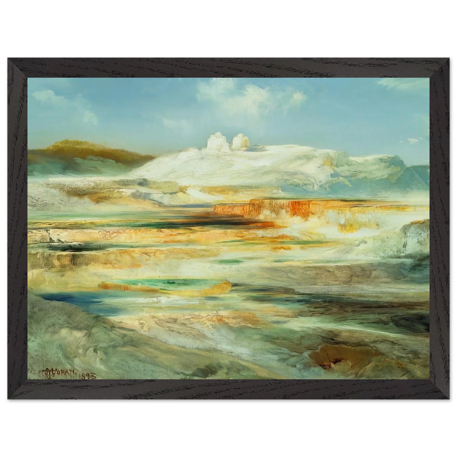 Jupiter Terrace Yellowstone by Thomas Moran — Framed art print at Zephyeer