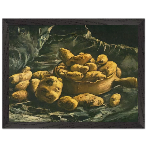 Still life with an Earthern bowl and potatoes by Vincent van Gogh — Framed art print at Zephyeer
