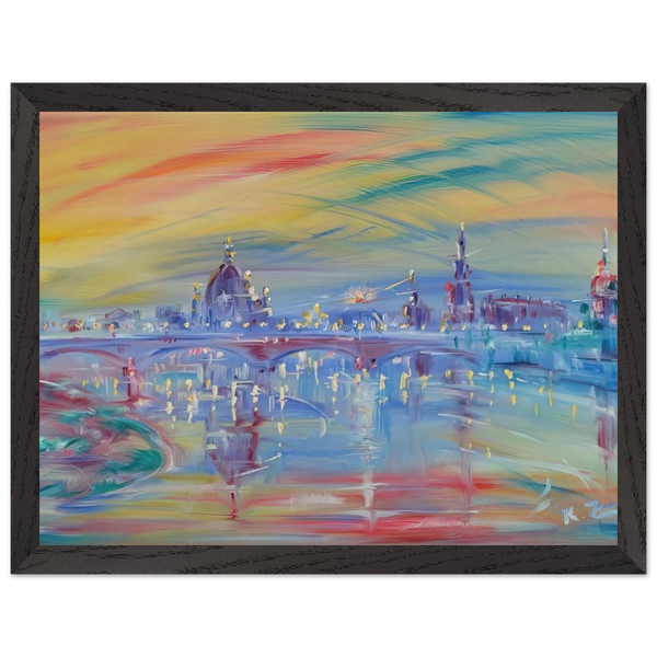 View of Rome and the Tiber by Konrad Zuse — Framed art print at Zephyeer