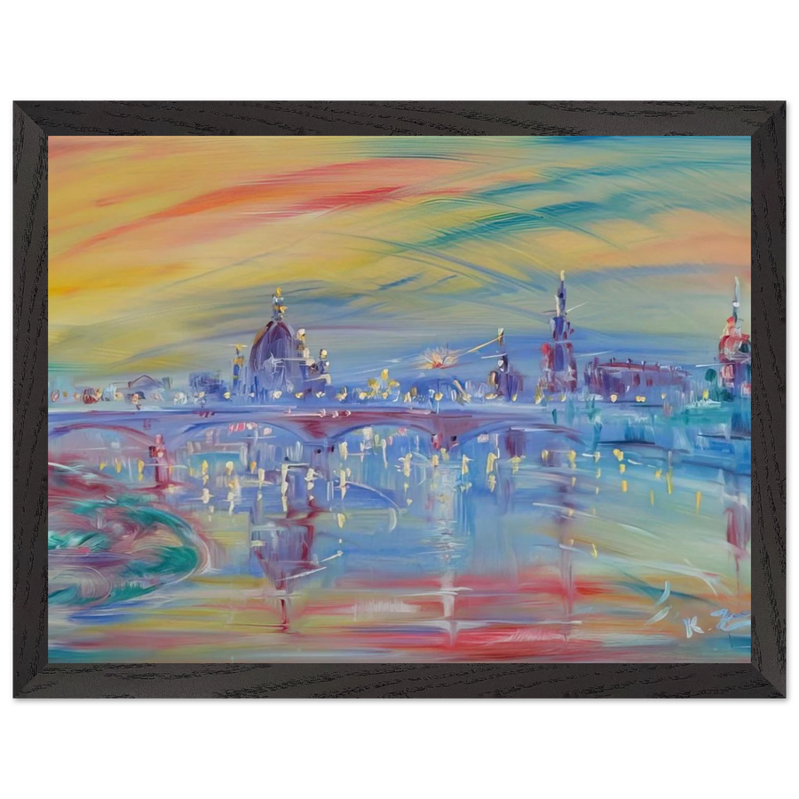 View of Rome and the Tiber by Konrad Zuse — Framed art print at Zephyeer