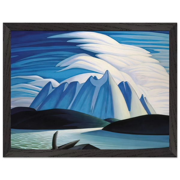 Lake and Mountains - 1928 by Lawren Harris — Framed art print at Zephyeer