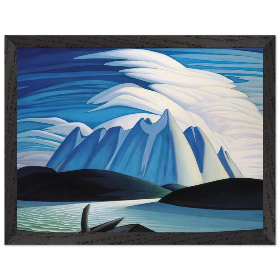 Lake and Mountains - 1928 by Lawren Harris — Framed art print at Zephyeer