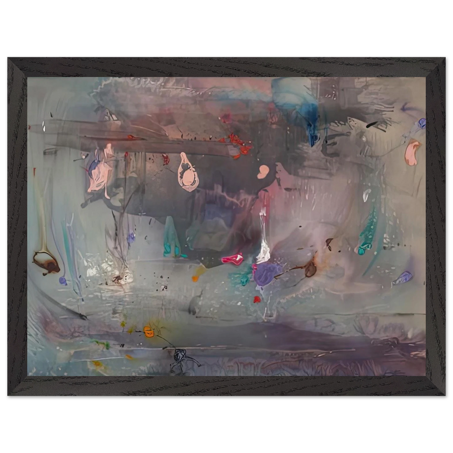 Grey Fireworks, 1982- by Helen Frankenthaler — Framed art print at Zephyeer