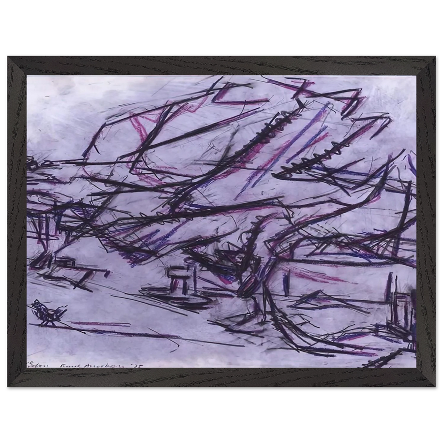 TREE AT TRETIRE by Frank Auerbach — Framed art print at Zephyeer