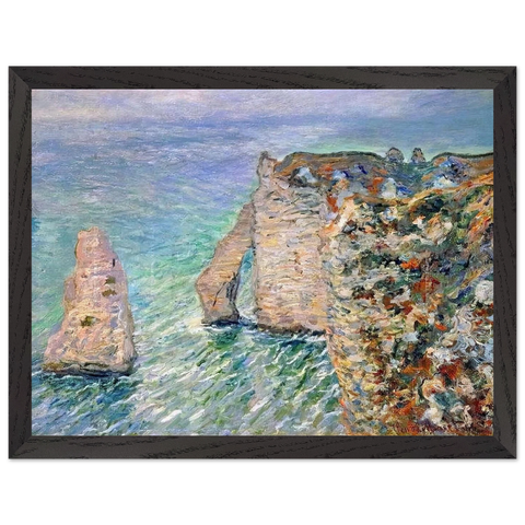 The Rock Needle and the Porte d'Aval by Claude Monet — Framed art print at Zephyeer