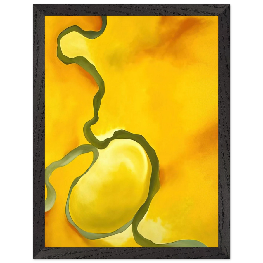 Green, Yellow and Orange by Georgia O'Keeffe — Framed art print at Zephyeer