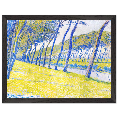 CANAL IN FLANDERS 1894 by Theo van Rysselberghe — Framed art print at Zephyeer