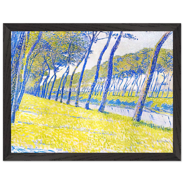 CANAL IN FLANDERS 1894 by Theo van Rysselberghe — Framed art print at Zephyeer