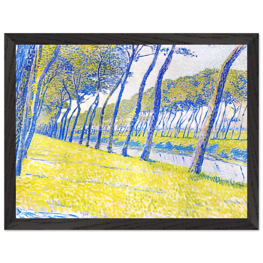 CANAL IN FLANDERS 1894 by Theo van Rysselberghe — Framed art print at Zephyeer