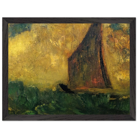 THE MYSTERIOUS BOAT by Odilon Redon — Framed art print at Zephyeer