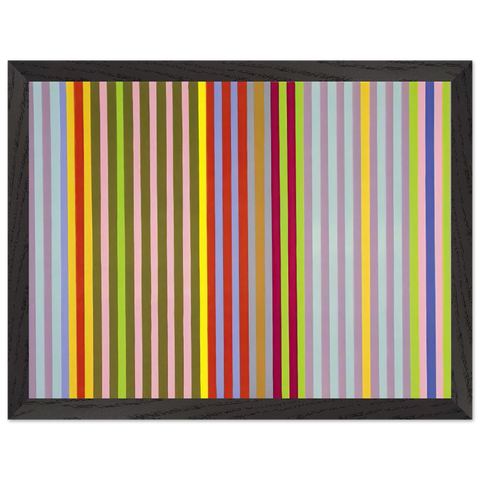 Apricot Ripple - 1968 by Gene Davis — Framed art print at Zephyeer
