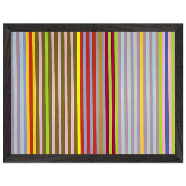 Apricot Ripple - 1968 by Gene Davis — Framed art print at Zephyeer