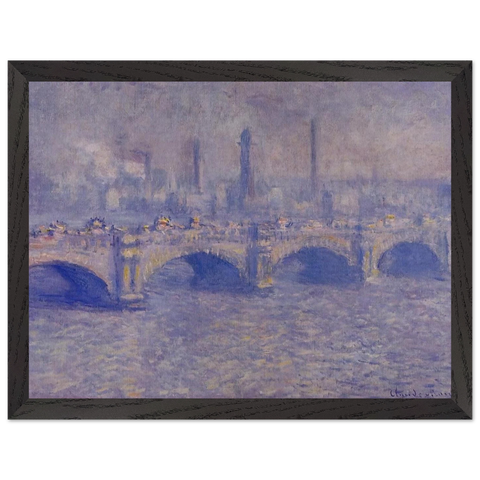 Waterloo Bridge, Sunlight Effect by Claude Monet — Framed art print at Zephyeer