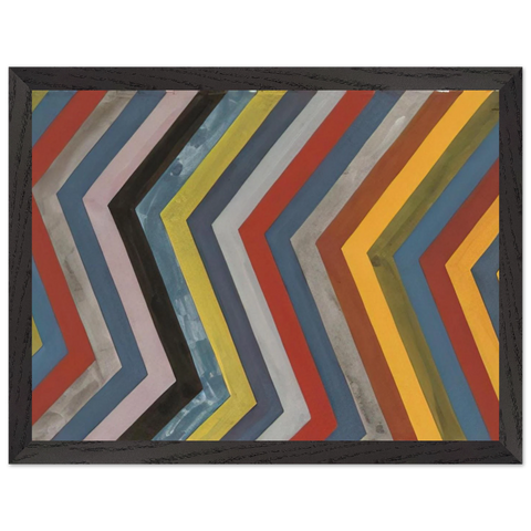Irregular Bands with Colors Superimposed by Sol LeWitt — Framed art print at Zephyeer